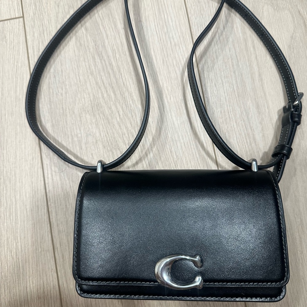 Coach Bandit Crossbody (Black & Silver) w/ Dustbag